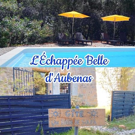 2 Pieces "Le Brin De Soleil" Gites Appart 'Hotel L'Echappee Belle D'Aubenas Logement 1 Sur 3 외부 사진